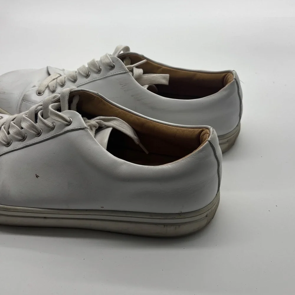 Thursday Boot Co Premier Low Top Matte White Leather Sneakers Mens 13W Everyday